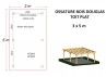 OSSATURE BOIS DOUGLAS MONO-PENTE 15m2