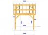CHARPENTE BOIS TENON/MORTAISE 5 X 3 M - Plan