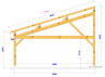 PLAN CHARPENTE TENON/MORTAISE MONOPENTE - 34m2