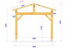 CHARPENTE BOIS TENON/MORTAISE 19M2 - PLAN