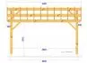 CHARPENTE BOIS DOUGLAS 2 PANS - 35M2 - DIMENSIONS
