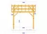 CHARPENTE BOIS TENON/MORTAISE 2 PANS - 22M2