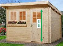 Abri de jardin en bois haute qualité avec plancher 4.75 m2