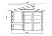Abri jardin bois design 9m2