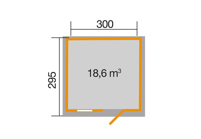 Abri de jardin premium avec plancher 300 x 295 cm