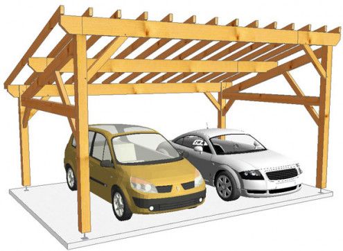 Quel prix pour un carport en bois sur mesure ? - vente en ligne d