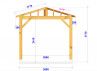 CHARPENTE BOIS TENON/MORTAISE 4 PANS - 11M2