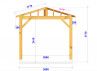 CHARPENTE BOIS TENON/MORTAISE 4 PANS - 11M2