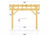 CHARPENTE BOIS TENON/MORTAISE DOUBLE PENTE - 12M2