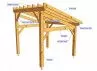 CHARPENTE BOIS TENON/MORTAISE MONOPENTE