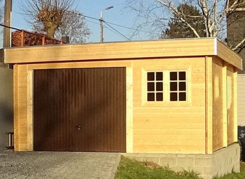 Garage toit plat porte basculante