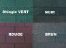 Couverture de toiture en shingle - Couleur au choix