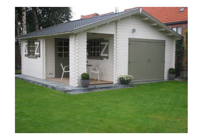 Garage bois avec atelier - 36m2