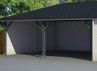 Garage bois avec auvent - 54.50m2