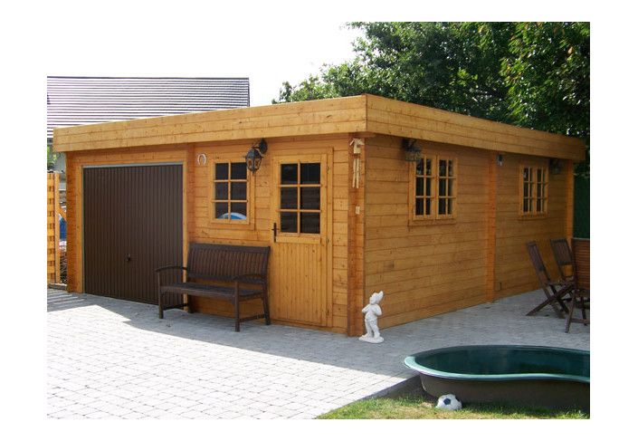 Garage toit plat porte basculante - 36M2