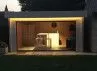 Bureau de jardin design baie vitrée