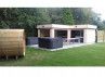 Bureau de jardin design en L
