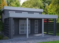 Chalet design bois brut - 33 m2
