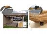 Chalet maison bois - couverture EPDM pour toit plat