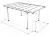 CARPORT ALUMINIUM TOIT PLAT