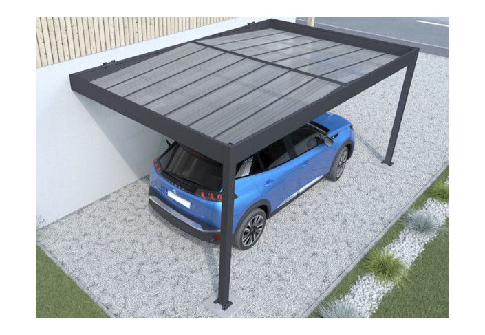 CARPORT ALU ADOSSÉ 2 PANS