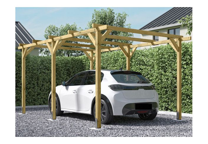 CARPORT BOIS AUTOCLAVE A COUVRIR 15M2