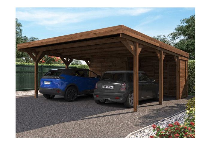 Carport Double Avec Remise - 31.7M2