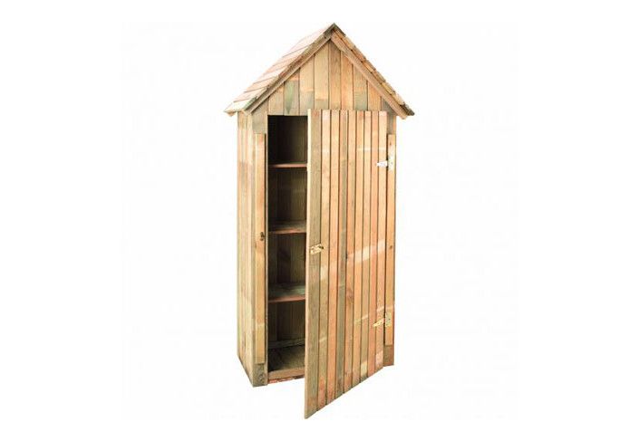 Armoire cabine bois traité