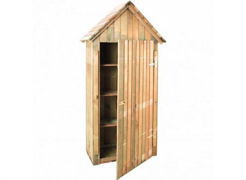 Armoire cabine bois traité