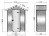 Abri Rangement bois traité - 1m2
