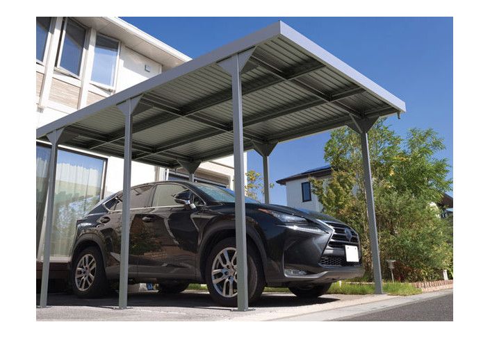 CARPORT METAL TOIT PLAT - 15 M2