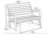Banc Balancelle en résine