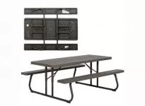 Table bancs monobloc pliant