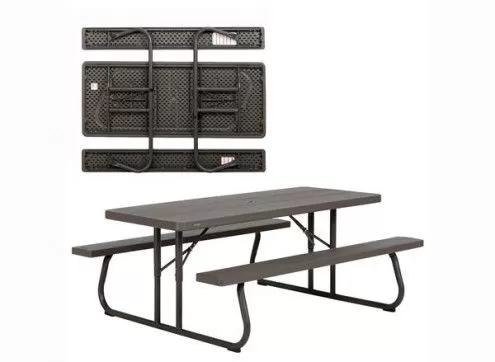 Table bancs monobloc pliant