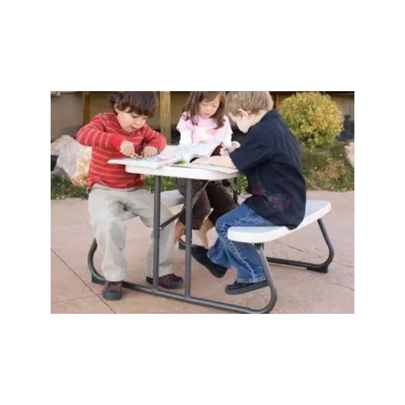 Table de pique-nique pliante pour enfants (amande)