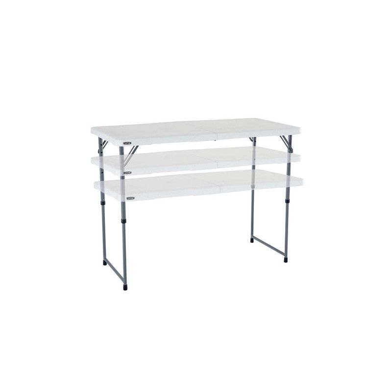 Table pliante rectangulaire 122cm / 4 personnes - Table pliante - Table  pliante polyéthylène