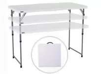 Table pliante à hauteur réglable