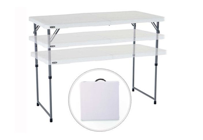 Table pliante à hauteur réglable