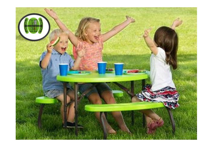 Table bancs monobloc pliant enfant