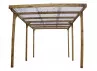 Abri Voiture Bois Traité - Toit PVC