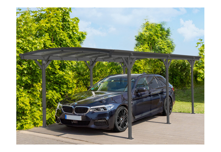 Carport cintré en aluminium - 17m2