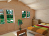 Chalet Jardin Bois 44 mm