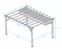 PERGOLA ALU ASPECT BOIS