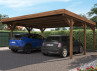 Carport Double Bois Traité - 30.7M2