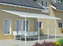 toit terrasse aluminium blanc