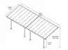 toit terrasse alu banc