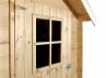 Abri Jardin Bois 19 mm - Vitrage plexiglass