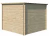 Abri jardin bois 19 mm toiture plate bac acier - 3.28m2