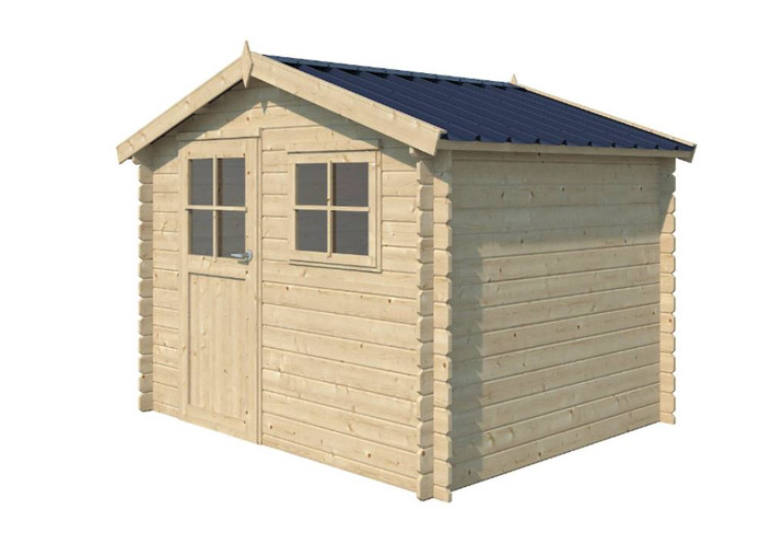 Abri jardin bois brut 28 mm - 8m2