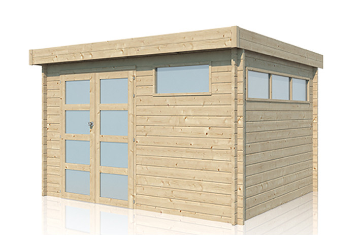 Abri Jardin Moderne Madriers Bois 44mm 9m2